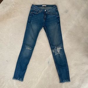 Zara Woman Distressed Denim